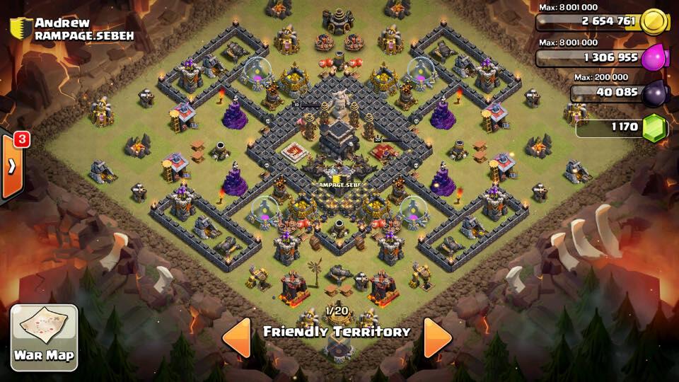 Jual char Clash of Clans level 120 th 9 ongoing