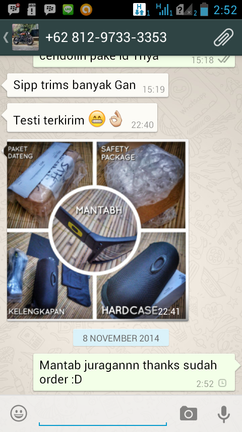 Feedback dan Testimonial penjual jam tangan dan kacamata N*CeQ.