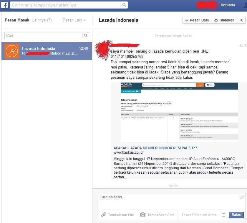 APAKAH LAZADA MEMBERI NOMOR RESI PALSU??