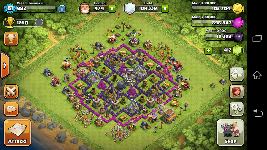 JUAL ID COC TH8 LV81. BU CEPAT.