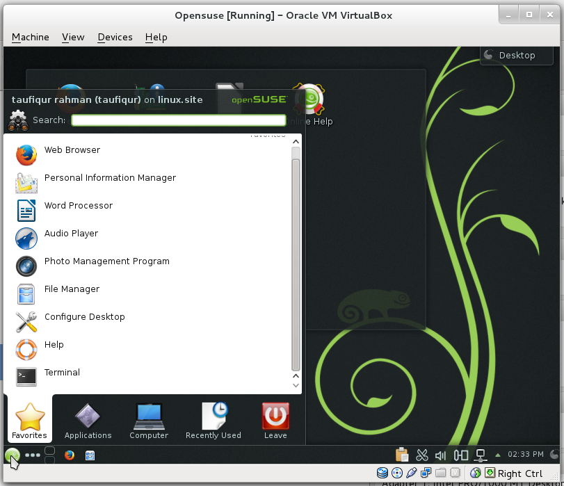 [share] Cara install linux desktop di virtualbox *Ubuntu 14 dan Opensuse 13*