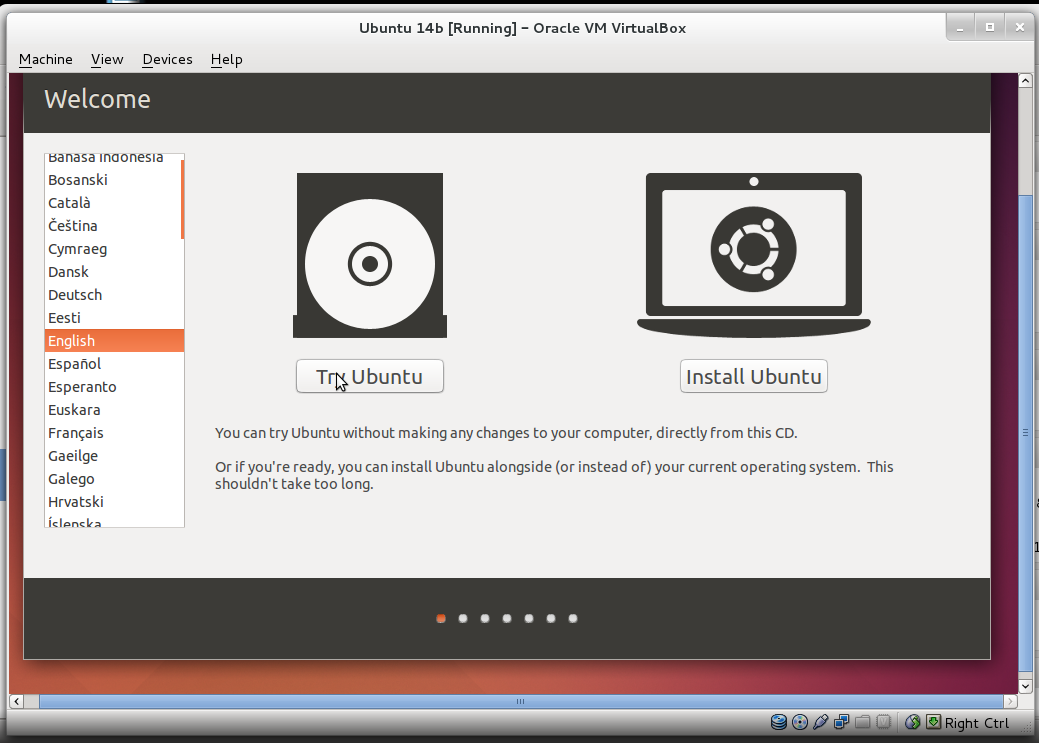 [share] Cara install linux desktop di virtualbox *Ubuntu 14 dan Opensuse 13*
