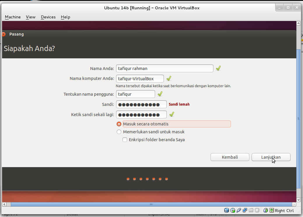 [share] Cara install linux desktop di virtualbox *Ubuntu 14 dan Opensuse 13*