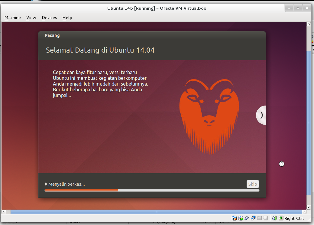 [share] Cara install linux desktop di virtualbox *Ubuntu 14 dan Opensuse 13*