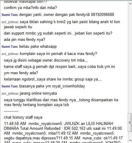 satu lagi travel agent yang nakal (medan)