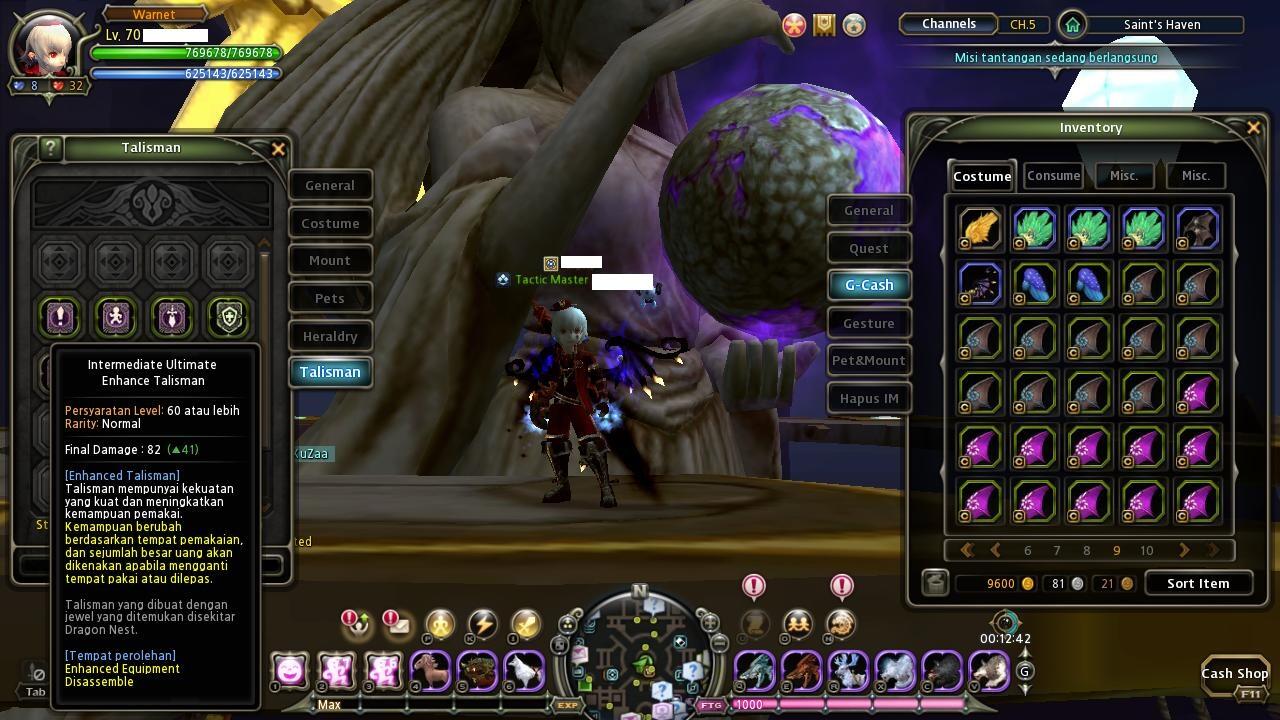 WTS char Dragon Nest Lunar Knight Full FD (GG)
