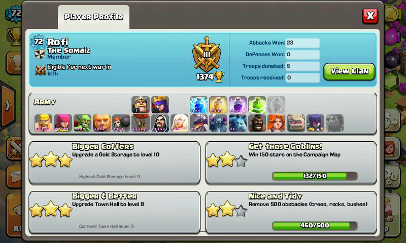 id clash of clans TH 9 dan TH 7 , murah pake banget !!