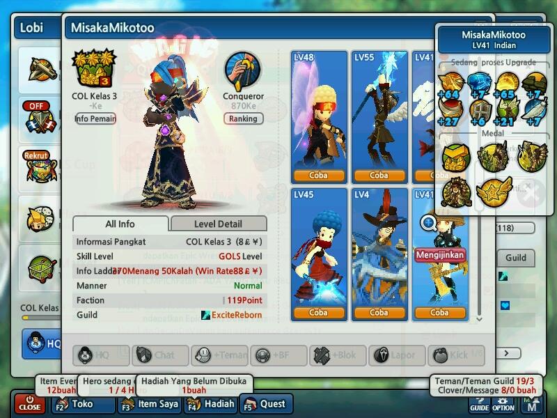 WTS LostSaga Colonel Class 3 GG (+25Rame) (Guild:ExciteReborn)