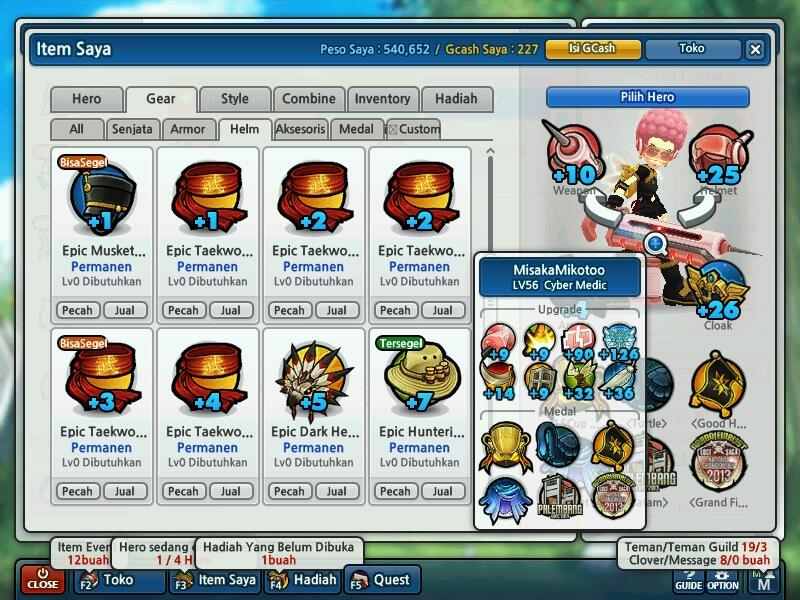 WTS LostSaga Colonel Class 3 GG (+25Rame) (Guild:ExciteReborn)