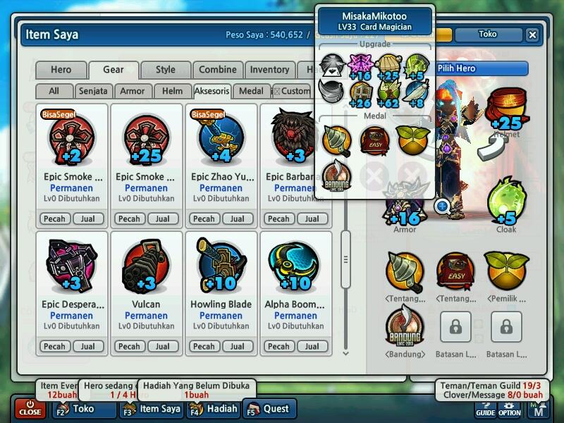 WTS LostSaga Colonel Class 3 GG (+25Rame) (Guild:ExciteReborn)