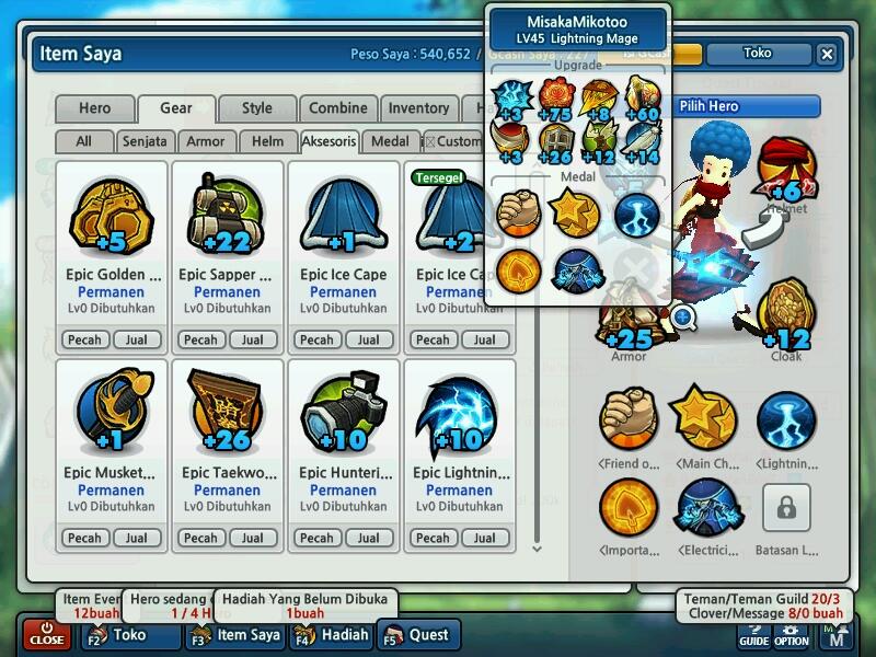 WTS LostSaga Colonel Class 3 GG (+25Rame) (Guild:ExciteReborn)