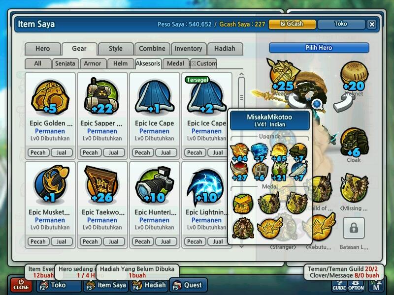 WTS LostSaga Colonel Class 3 GG (+25Rame) (Guild:ExciteReborn)