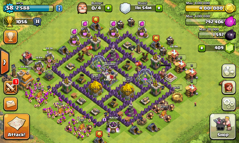 Jual akun/id COC murah