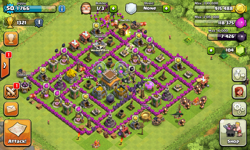 Jual id coc th8 murah