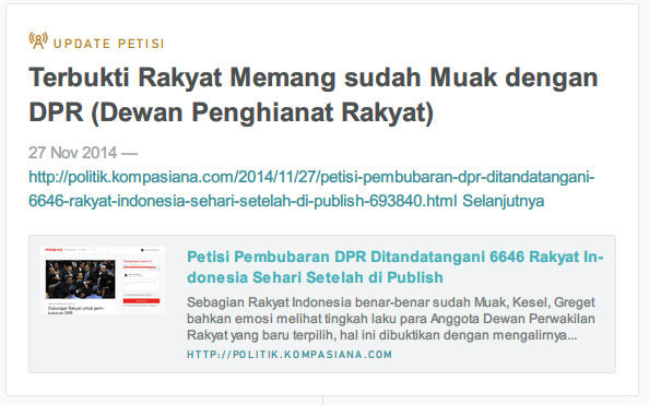 Dukungan Rakyat untuk pembubaran DPR (Constitutional complaint)