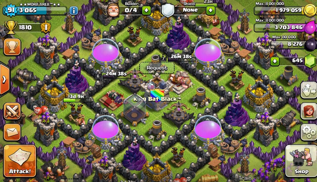 ID coc Clash of Clans TH9 MURMER