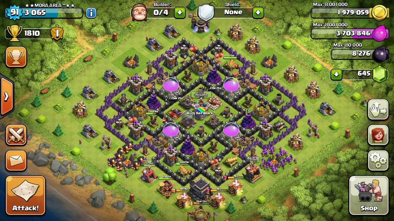 ID coc Clash of Clans TH9 MURMER