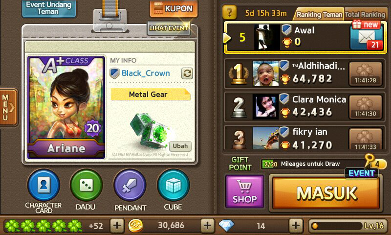 WTS 2 CHAR LGR DALAM 1 ID LINE (THAILAND&JEPANG) BISA BARTER ID COC TH 7 MAX DEFF
