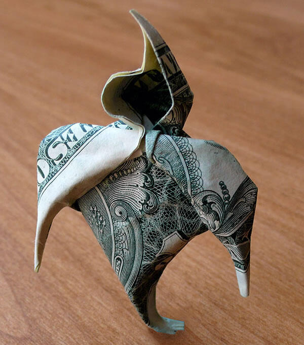 &#91;KEREN&#93; Origami-Origami Ini Dibuat Dari Uang Dollar, Gan!