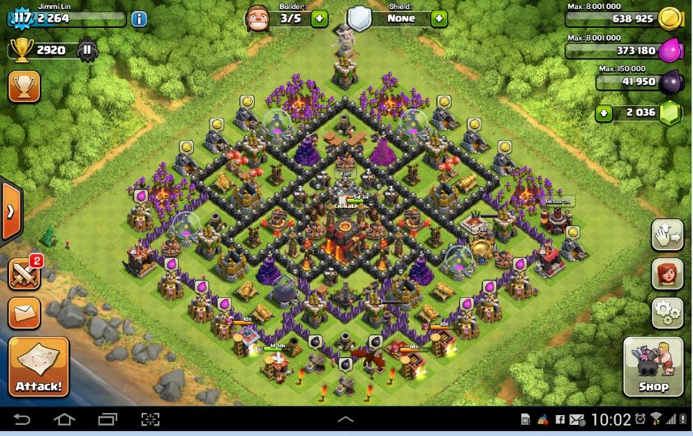Jual ID COC LV 117 TH10 COD MEDAN