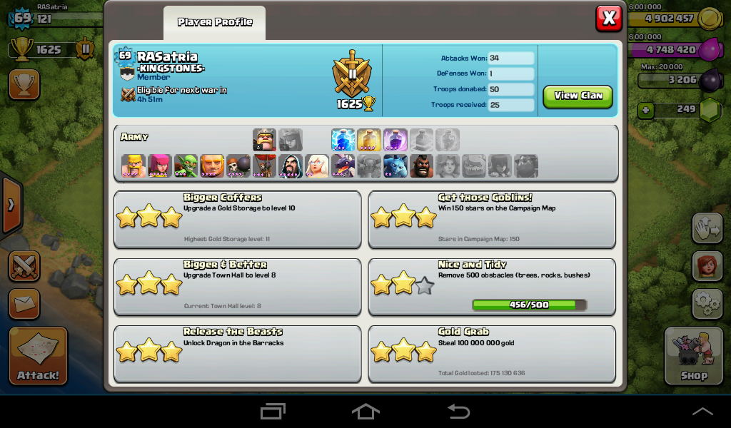 Jual Char Clash Of Clans (coc) TH8 Lv68