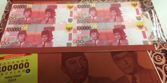 4 Fakta di balik uang Rp 100.000 bentuknya bersambung Gan !!