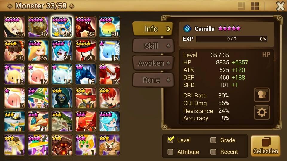 Jual ID Summoners War ada Natborn *5 n *4 (NEGO)