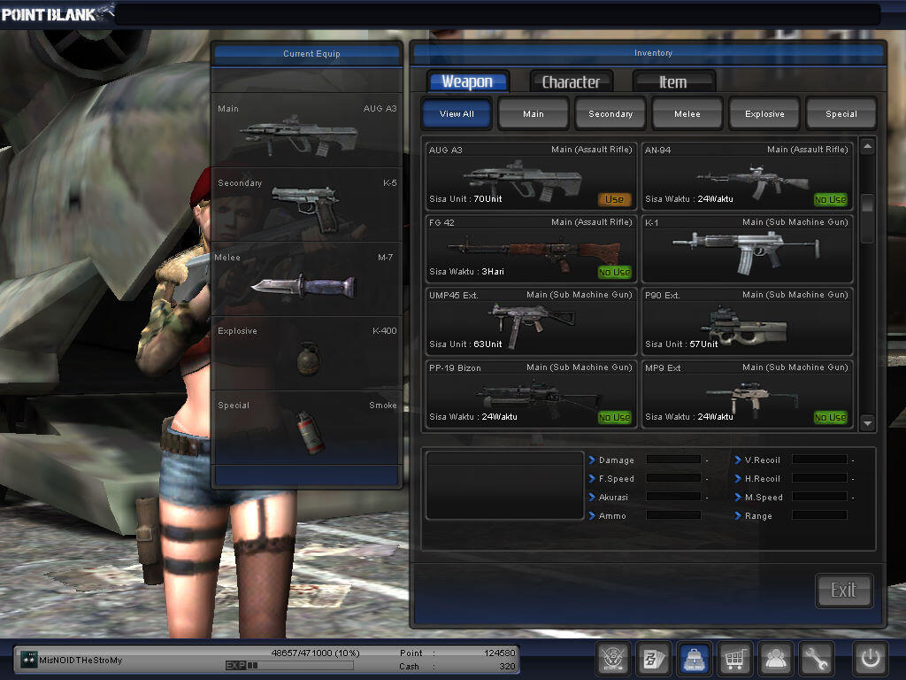 Char PB pointblank Letkol Grade 4