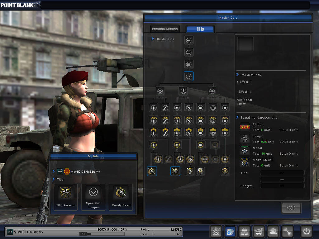 Char PB pointblank Letkol Grade 4
