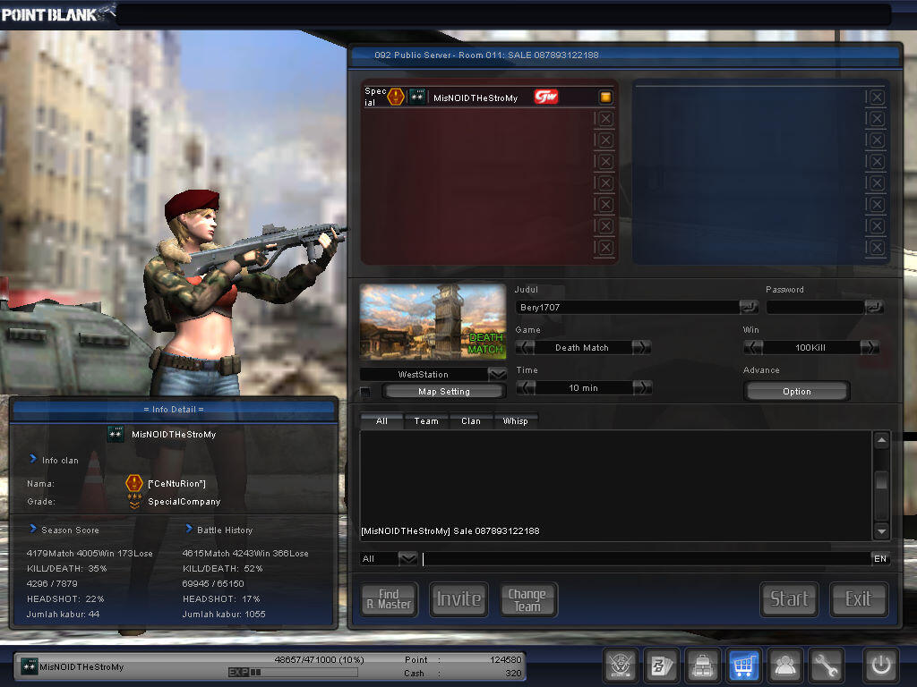 Char PB pointblank Letkol Grade 4