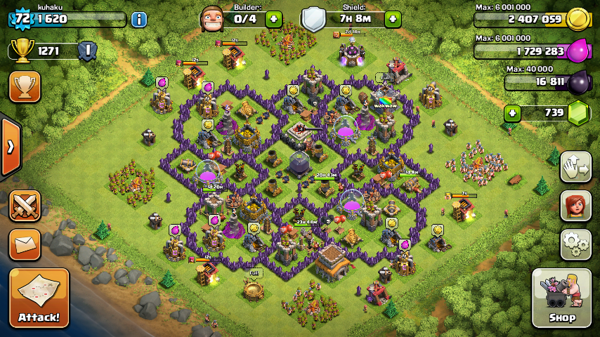 id clash of clan th 8 murah
