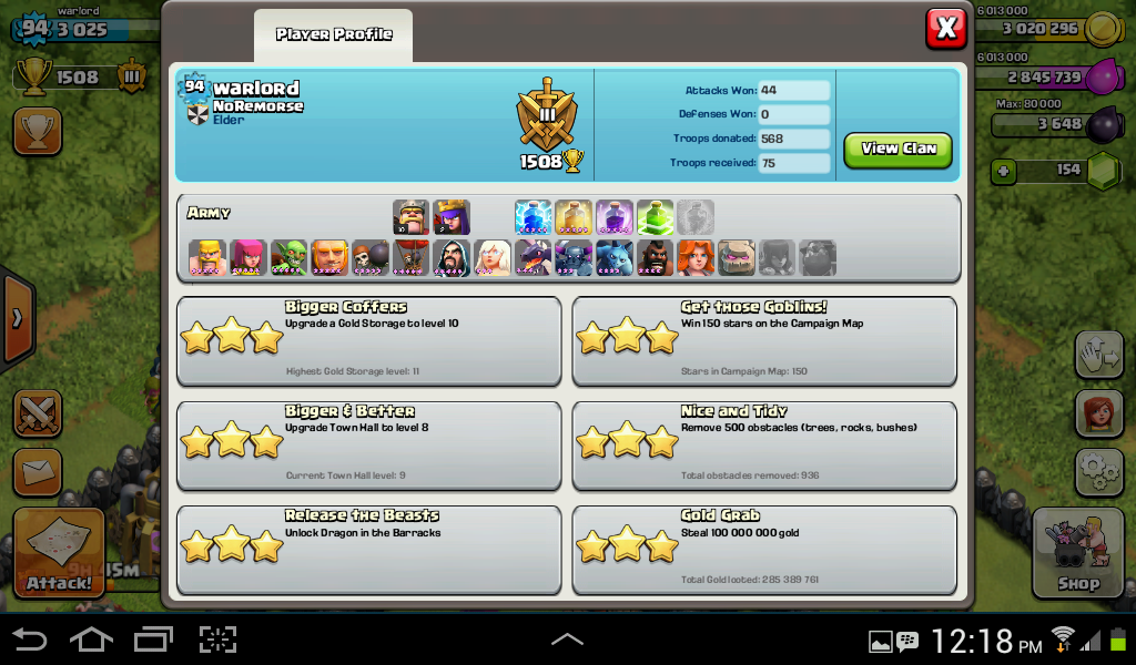 Jual ID Clash of Clans (COC)