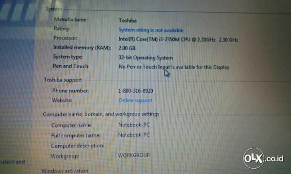 notebook toshiba L745 Core i3 - 2350 M, 2,30 Ghz Muluss...mantap...SEGEL..
