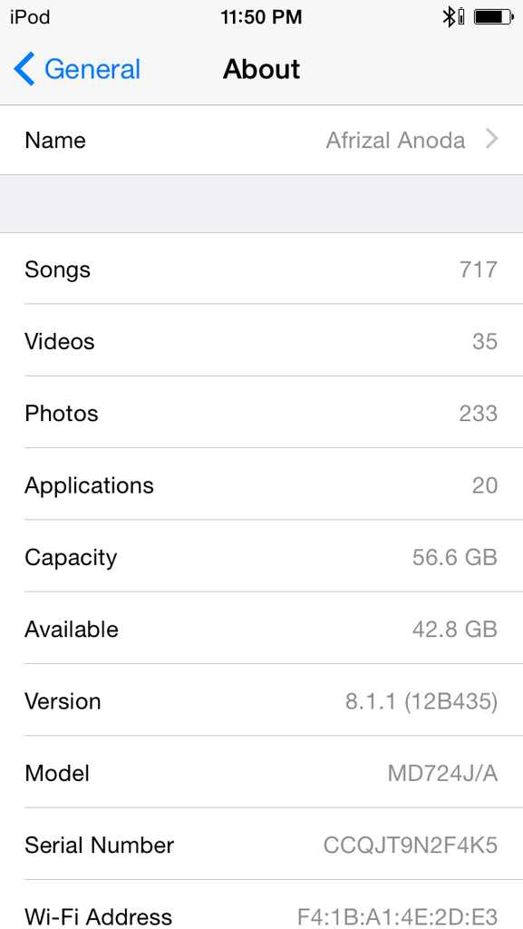 JUAL CEPAT IPOD TOUCH 5TH GENERATION 64GB 100% MULUS LIKE NEW MURAH MERIAH