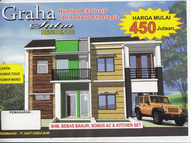 Rumah 2 Lantai Hanya 450jt di Graha Sutra 2 Bintaro Tangsel