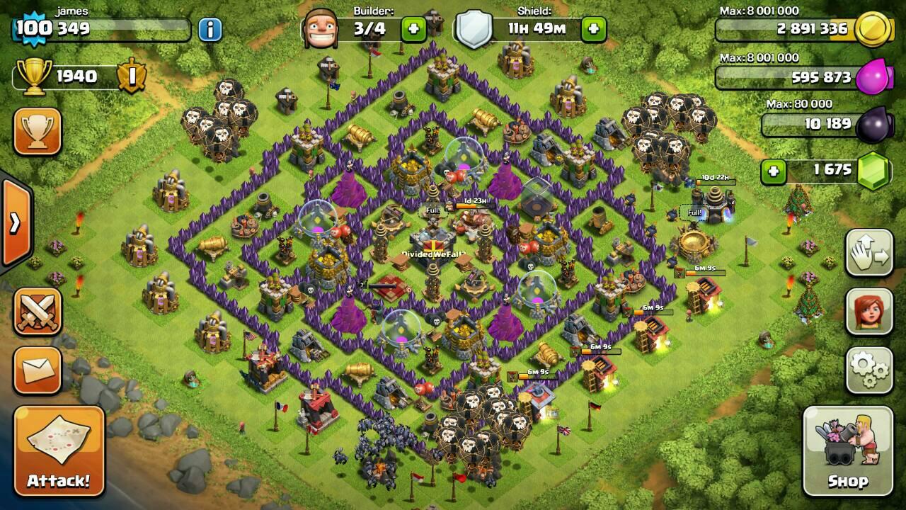 WTS> ID Clash of Clans COC TH 9 LV 100 TROOPS OKE