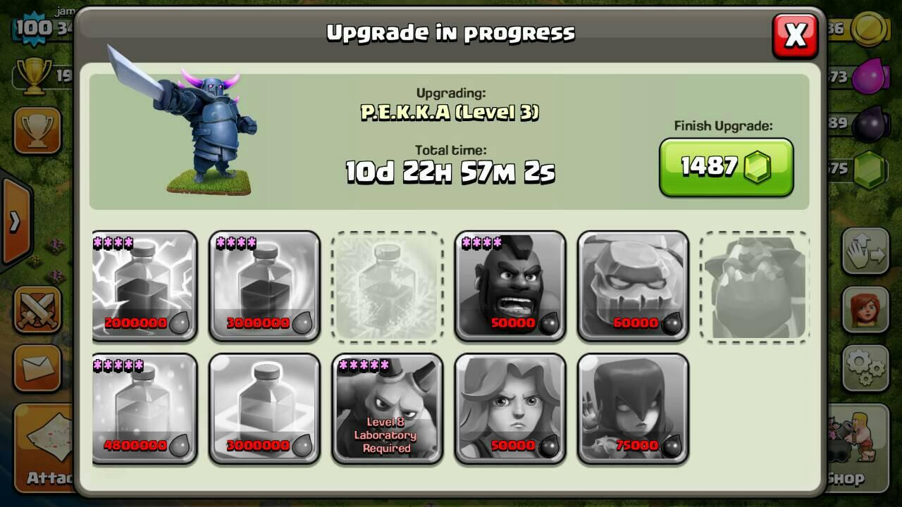 WTS> ID Clash of Clans COC TH 9 LV 100 TROOPS OKE
