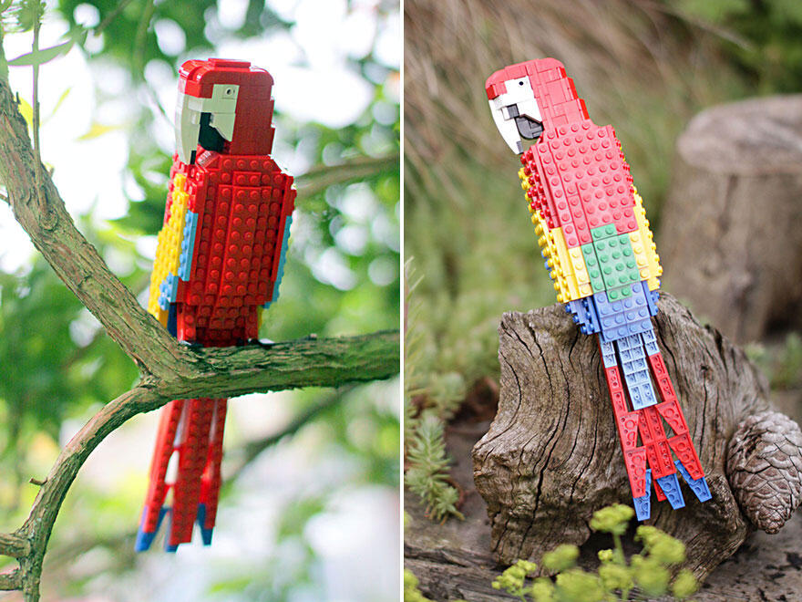 &#91;KEREN&#93; Burung-Burung Ini Terbuat dari Lego