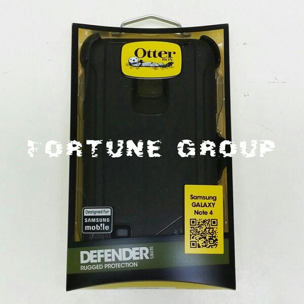 Otterbox Defender for Samsung Galaxy Note 4 IV - Black - Glacier Grey