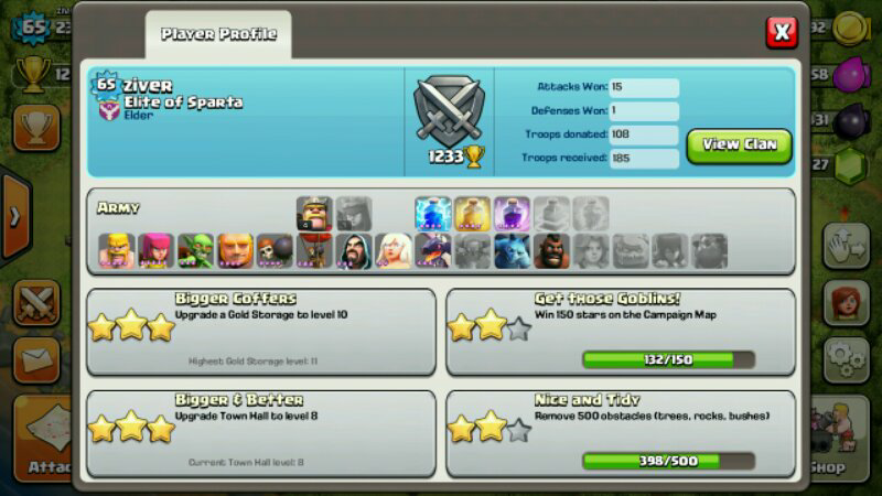 WTS ID Clash Of Clans ( COC ) TH 8