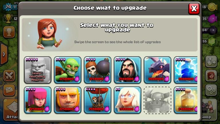 CLASH OF CLANS COC TH8 LV74 MURAH DEPOK