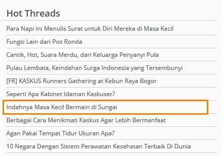 Kegiatan yang dilakukan Anak-anak saat bermain di sungai (Indahnya Masa Kecil)