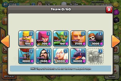 Jual ID Clash Of Clans Town Hall 8