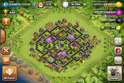 Jual ID Clash Of Clans Town Hall 8