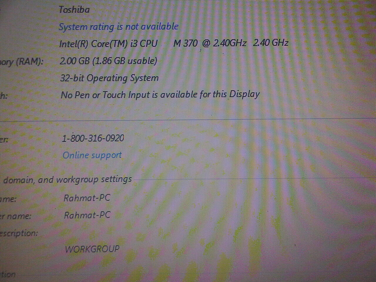 Toshiba Satellite L645 core i3 2nd