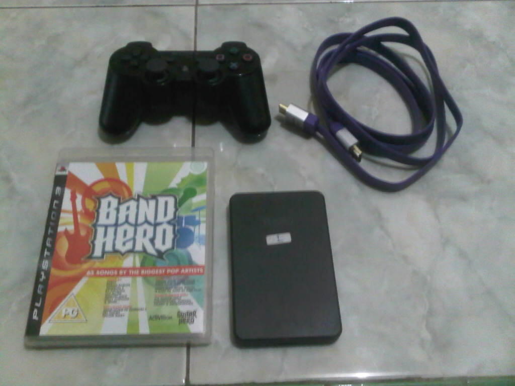 PS3 SLIM ODE HDD 160GB + HDD EXTERNAL 500GB FULL GAME FULLSET GRATIS ONGKIR PALEMBANG