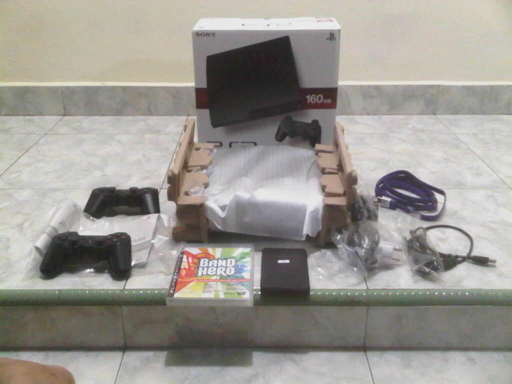 PS3 SLIM ODE HDD 160GB + HDD EXTERNAL 500GB FULL GAME FULLSET GRATIS ONGKIR PALEMBANG