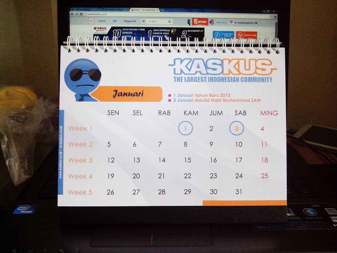 Yuuk Gan 'n Sist, kita bikin kalender KASKUS 2015 desain dari ane!