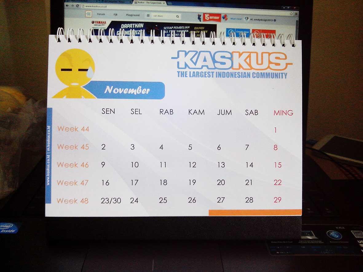 Yuuk Gan 'n Sist, kita bikin kalender KASKUS 2015 desain dari ane!