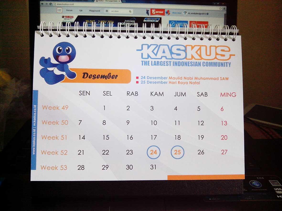 Yuuk Gan 'n Sist, kita bikin kalender KASKUS 2015 desain dari ane!